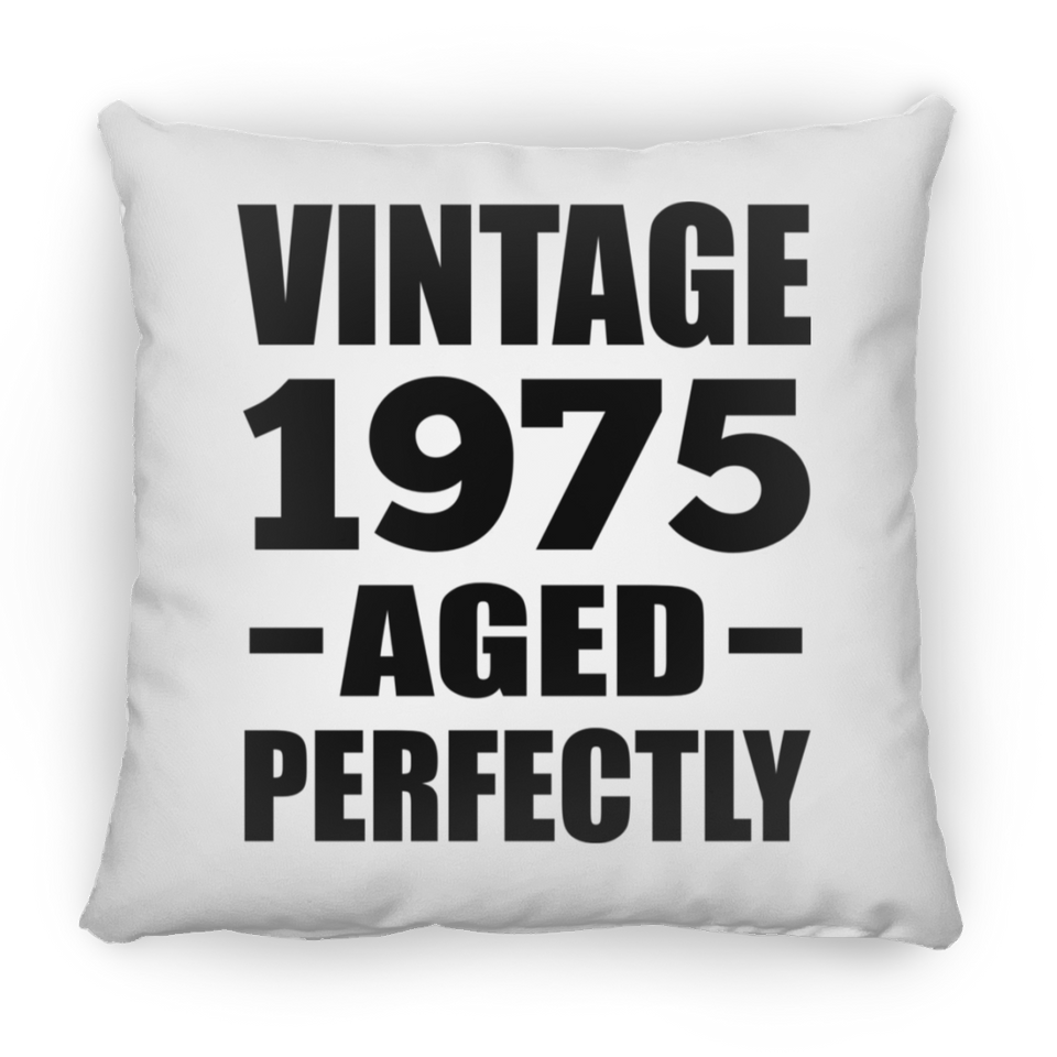 49th Birthday Vintage 1975 Aged Perfectly - Throw Pillow