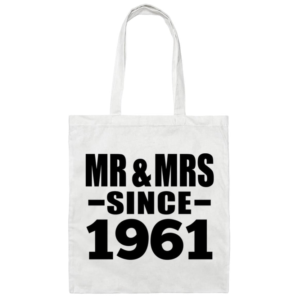 63rd Anniversary Mr & Mrs Since 1961 - Tote Bag White