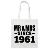 63rd Anniversary Mr & Mrs Since 1961 - Tote Bag White