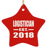 Logistician Established EST. 2018 - Star Ornament