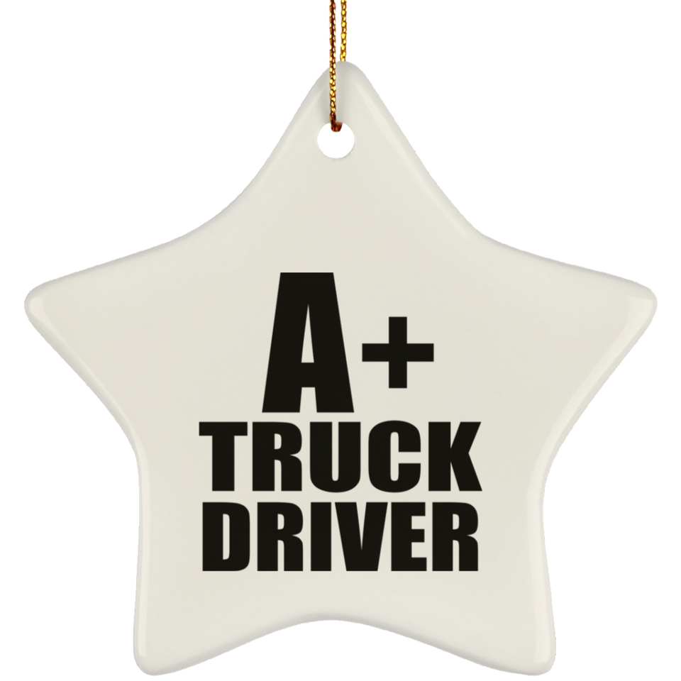 A+ Truck Driver - Star Ornament