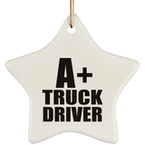 A+ Truck Driver - Star Ornament