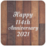 Happy 114th Anniversary 2021 - Drink Coaster E