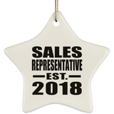 Sales Representative Established EST. 2018 - Star Ornament