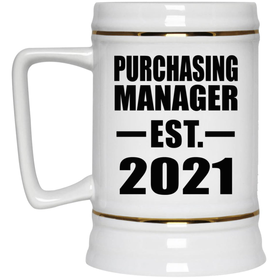 Purchasing Manager Established EST. 2021 - Beer Stein