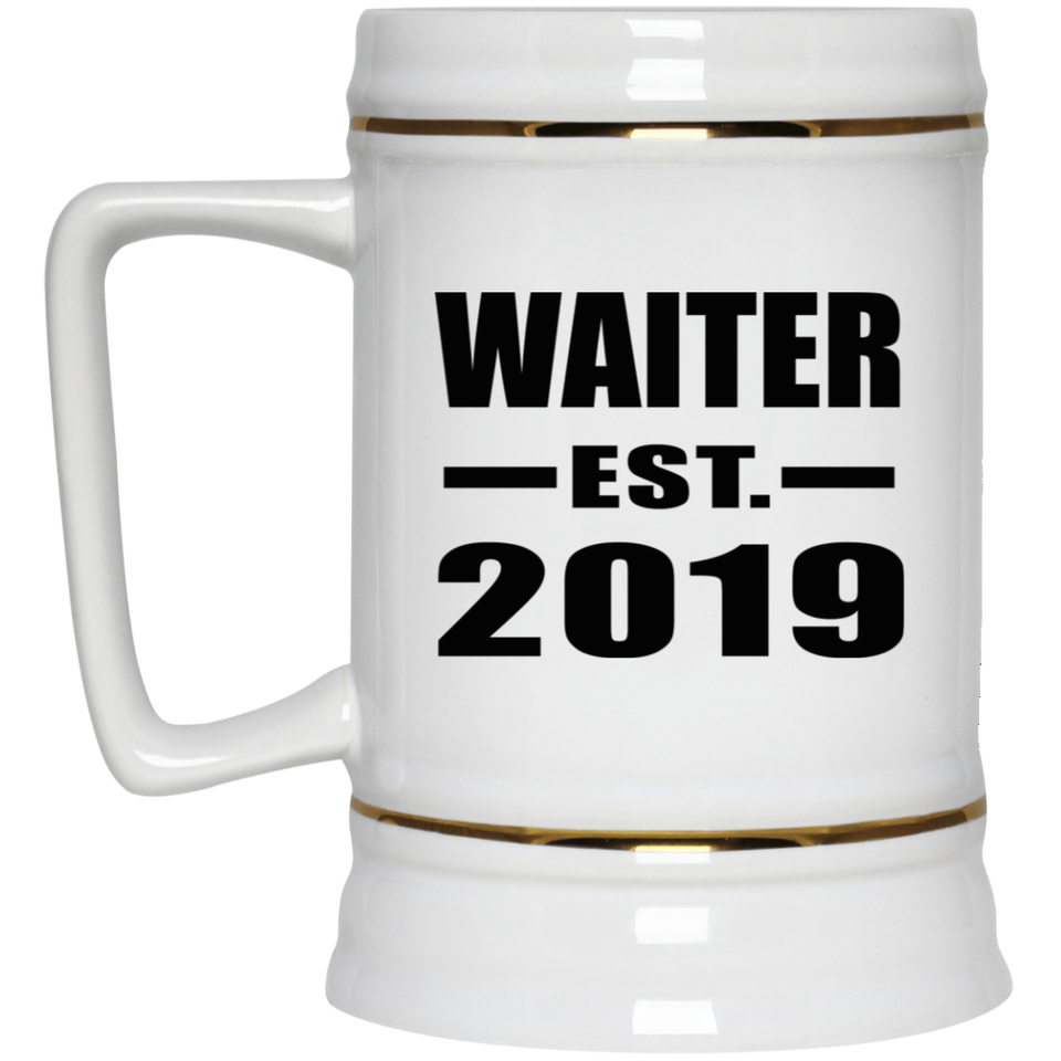 Waiter Established EST. 2019 - Beer Stein