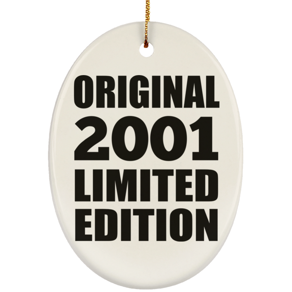 23rd Birthday Original 2001 Limited Edition - Oval Ornament