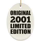 23rd Birthday Original 2001 Limited Edition - Oval Ornament