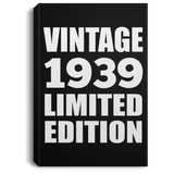 85th Birthday Vintage 1939 Limited Edition - Canvas Portrait