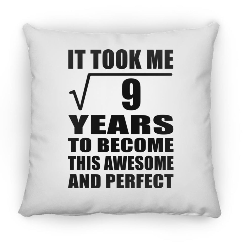 3rd Birthday Took Square Root of 9 Years To Awesome - Throw Pillow