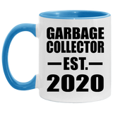Garbage Collector Established EST. 2020 - 11oz Accent Mug Blue