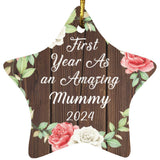 First Year As An Amazing Mummy 2024 - Star Ornament A
