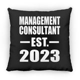 Management Consultant Established EST. 2023 - Throw Pillow Black