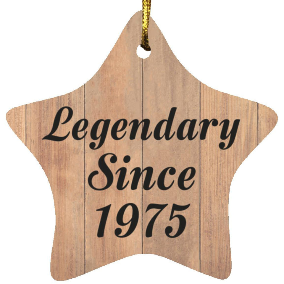 49th Birthday Legendary Since 1975 - Star Ornament C