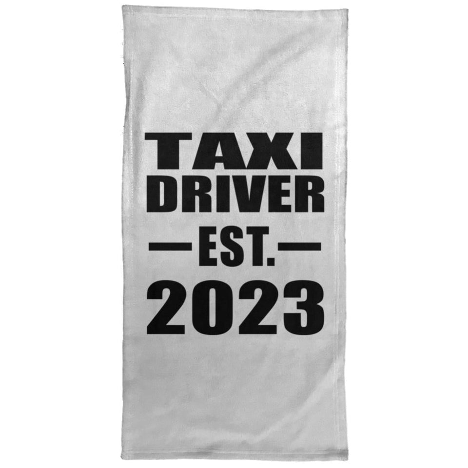 Taxi Driver Established EST. 2023 - Hand Towel