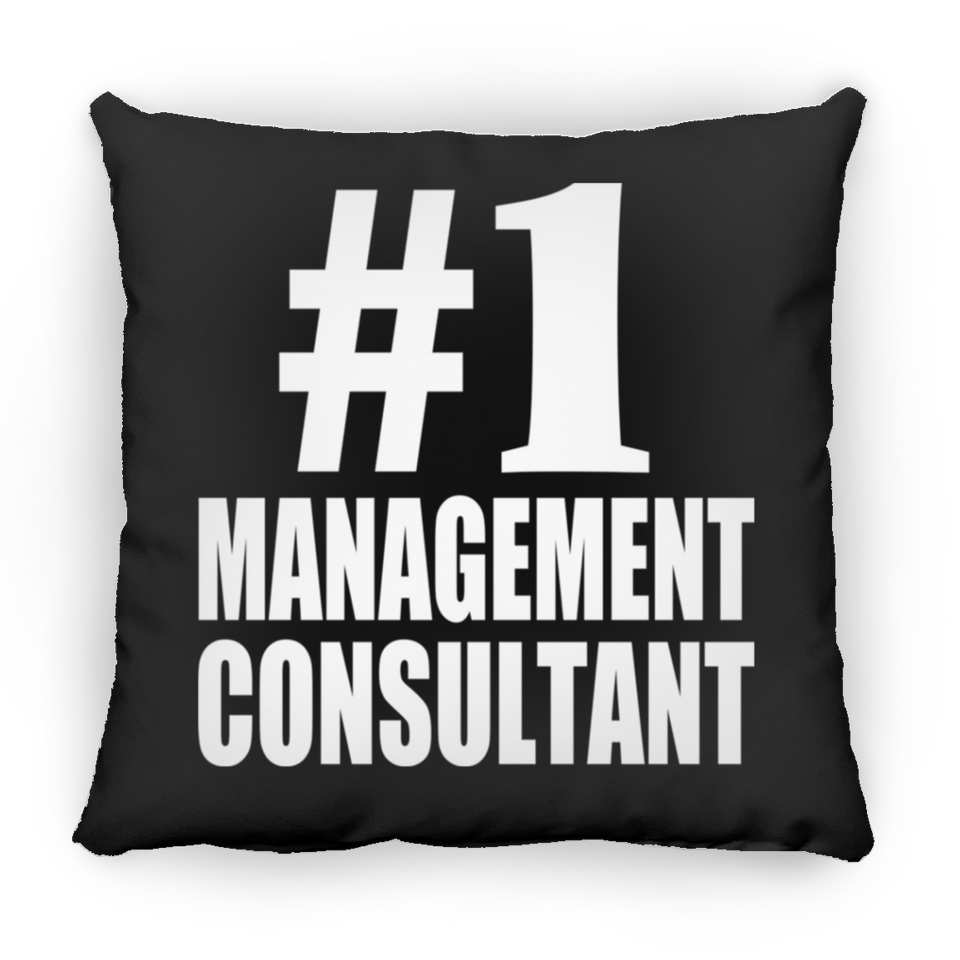 Number One #1 Management Consultant - Throw Pillow Black