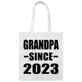 Grandpa Since 2023 - Tote Bag White