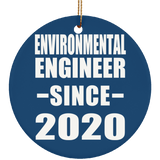 Environmental Engineer Since 2020 - Circle Ornament