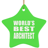 World's Best Architect - Star Ornament