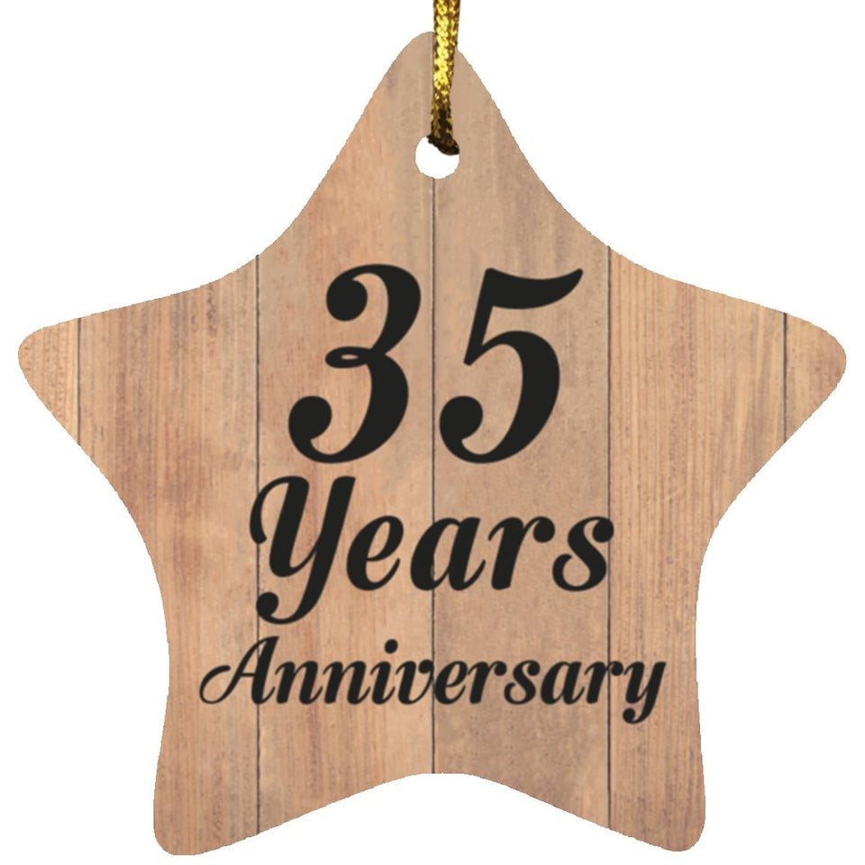 35th Anniversary 35 Years Anniversary - Star Ornament C