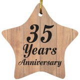 35th Anniversary 35 Years Anniversary - Star Ornament C