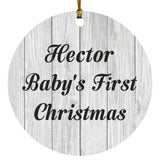Hector Baby's First Christmas - Circle Ornament F