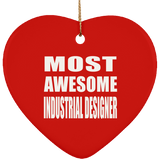 Most Awesome Industrial Designer - Heart Ornament