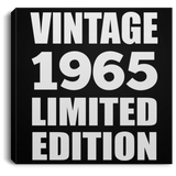 59th Birthday Vintage 1965 Limited Edition - Canvas Square