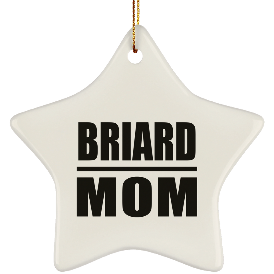 Briard Mom - Star Ornament