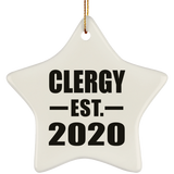 Clergy Established EST. 2020 - Star Ornament