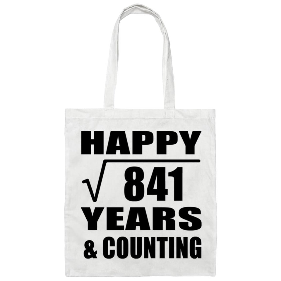 Happy 29th Anniversary Square Root of 841 Years & Counting - Tote Bag White