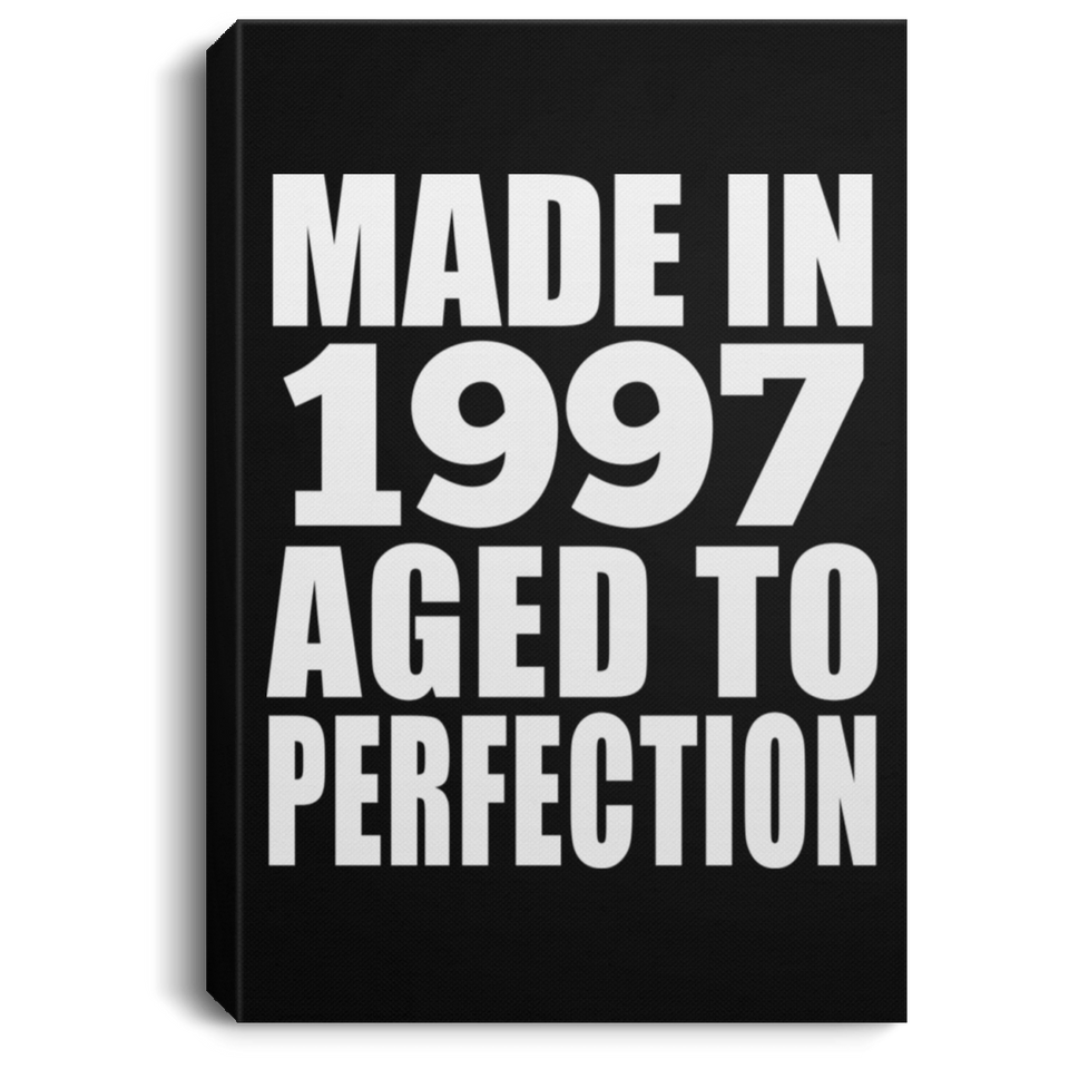 27th Birthday Made In 1997 Aged to Perfection - Canvas Portrait