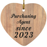 Purchasing Agent Since 2023 - Heart Ornament C