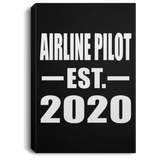 Airline Pilot Established EST. 2020 - Canvas Portrait