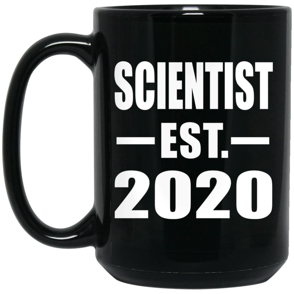 Scientist Established EST. 2020 - 15oz Coffee Mug Black