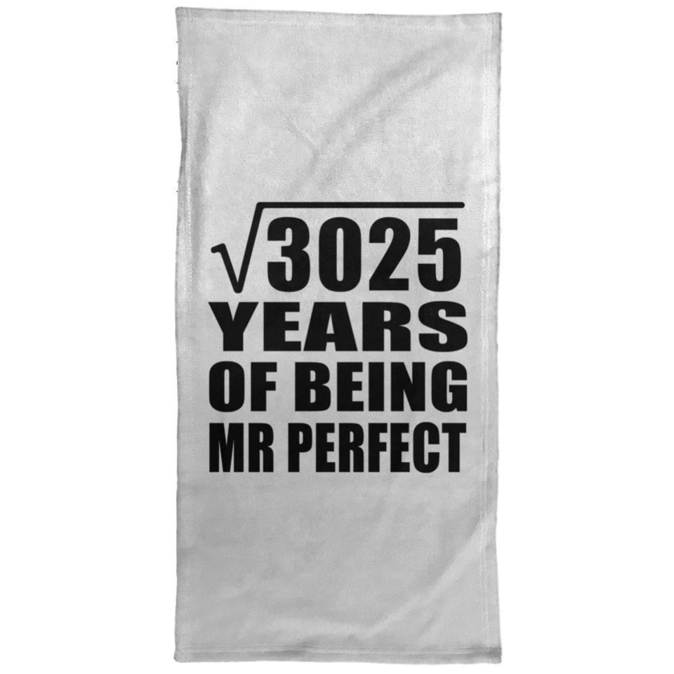55th Anniversary Square Root of 3025 Years of Mr Perfect - Hand Towel
