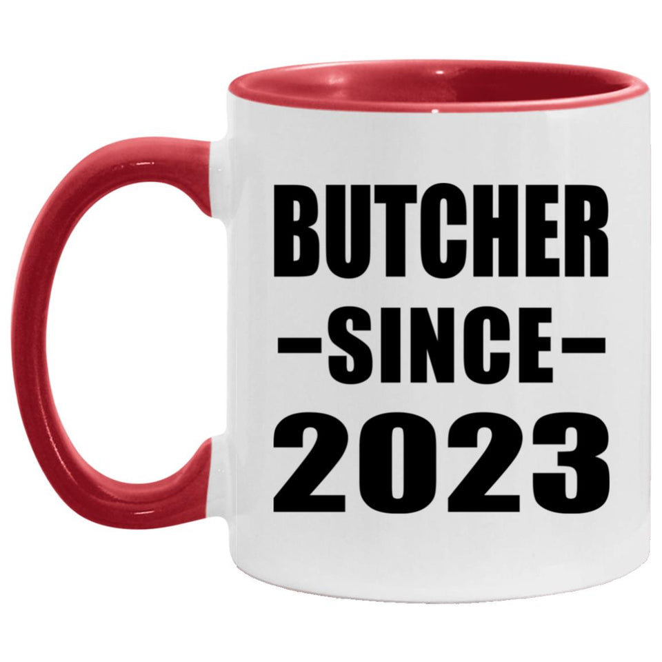 Butcher Since 2023 - 11oz Accent Mug Red