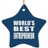 World's Best Entrepreneur - Star Ornament