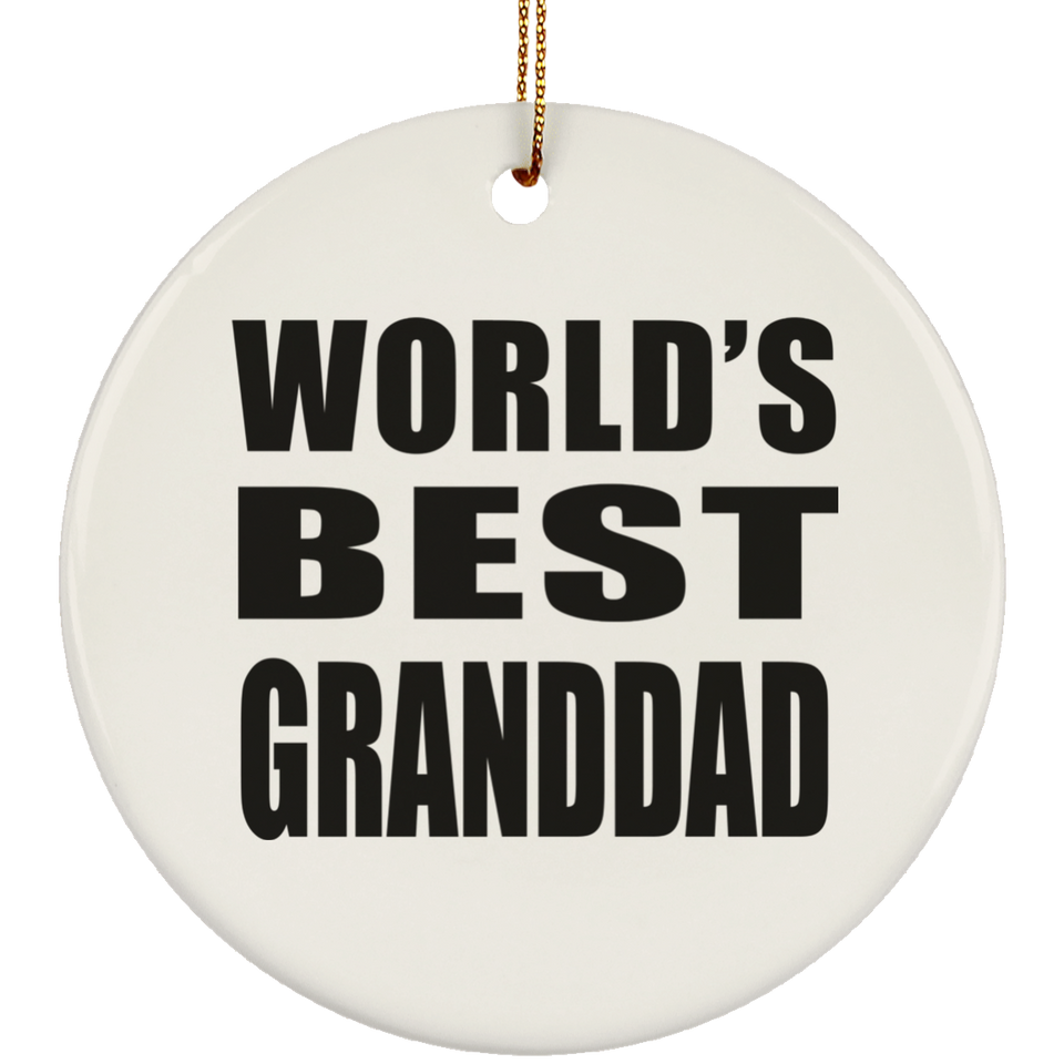 World's Best Granddad - Circle Ornament