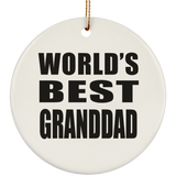 World's Best Granddad - Circle Ornament