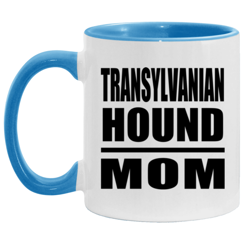 Transylvanian Hound Mom - 11oz Accent Mug Blue
