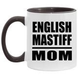English Mastiff Mom - 11oz Accent Mug Black