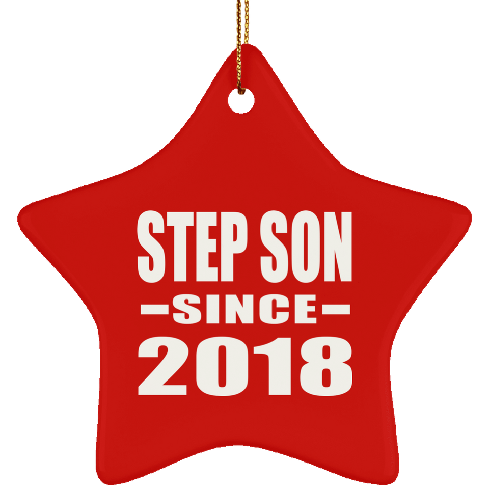 Step Son Since 2018 - Star Ornament