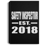 Safety Inspector Established EST. 2018 - Canvas Portrait