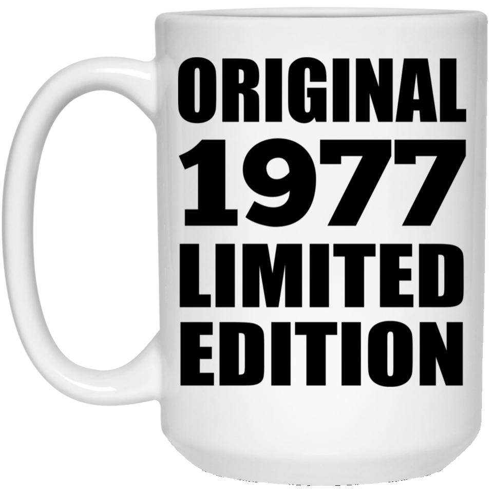 47th Birthday Original 1977 Limited Edition - 15oz Coffee Mug