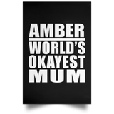 Amber World's Okayest Mum - Poster Portrait