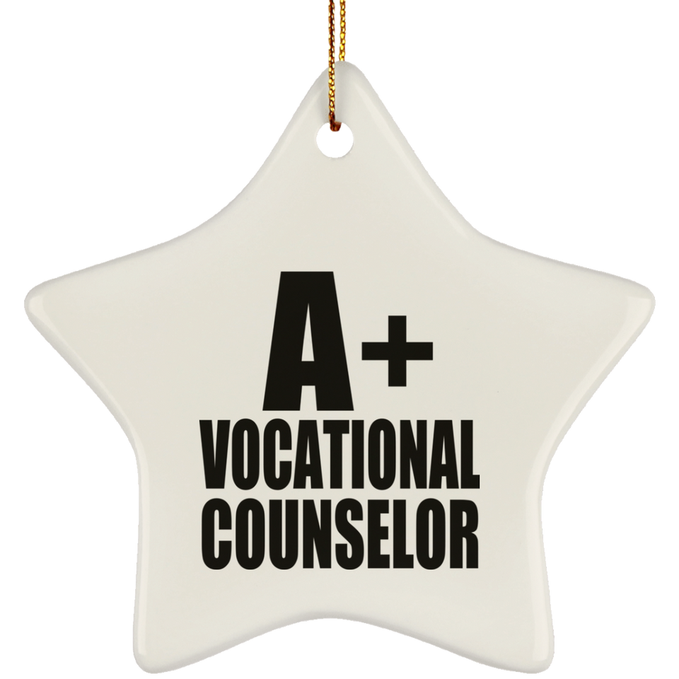 A+ Vocational Counselor - Star Ornament