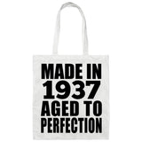87th Birthday Made In 1937 Aged to Perfection - Tote Bag White
