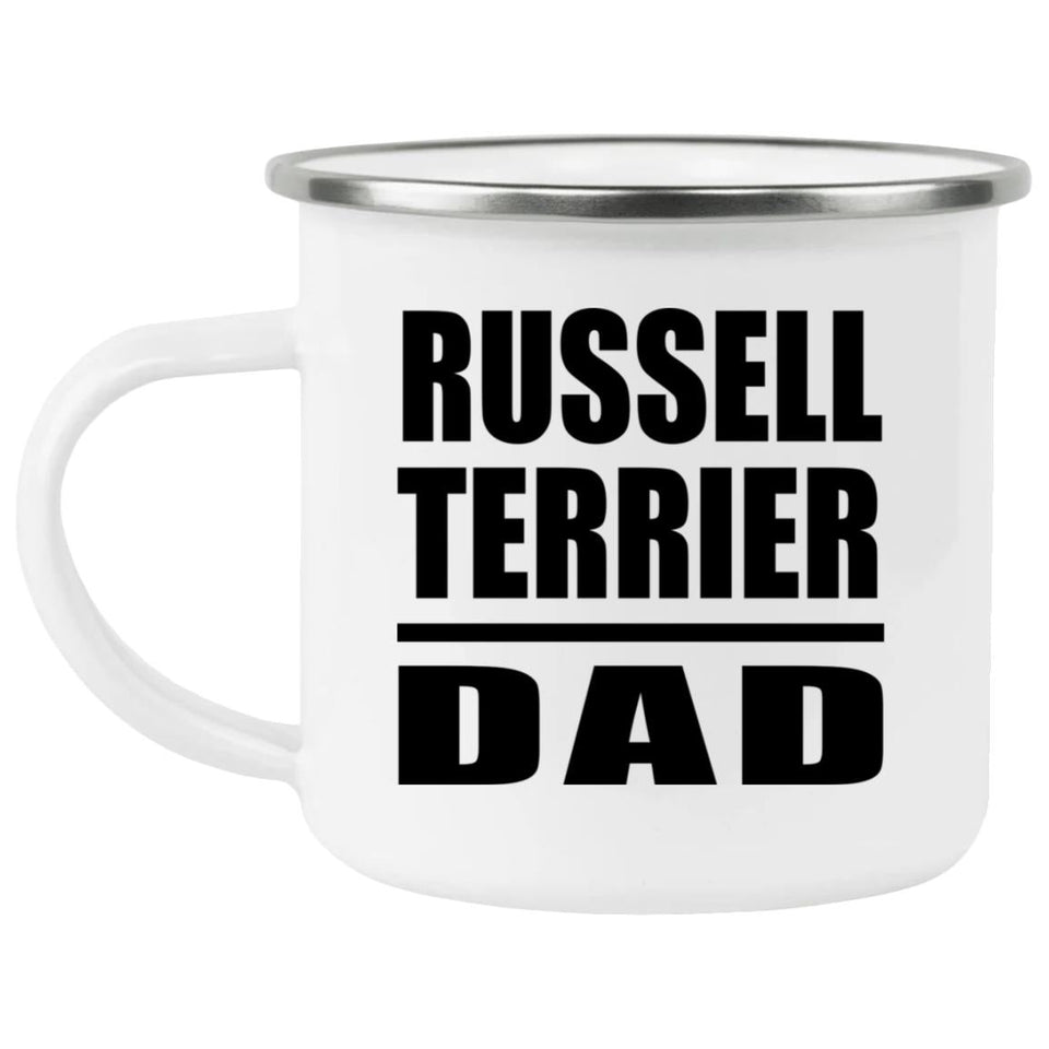Russell Terrier Dad - 12oz Camping Mug