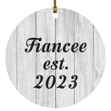 Fiancee Established Est. 2023 - Circle Ornament F